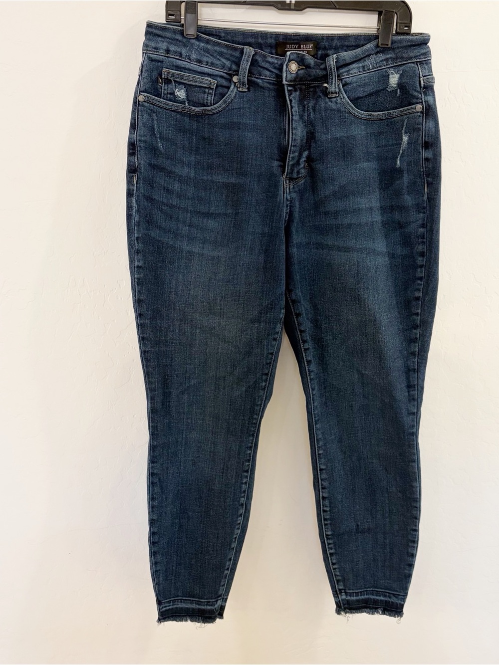 Judy Blue Skinny Fit High Waist Distressed Released Hem Jeans Size 14W